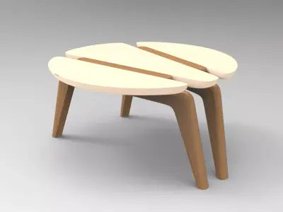 Rontiga Coffee Table Low-poly 3D model