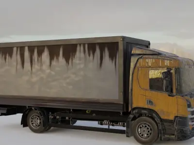 GAMEREADY TRUCK mercedes benz Free low-poly 3D model