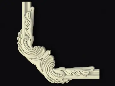 Central decor ornament for furniture 3D model 645