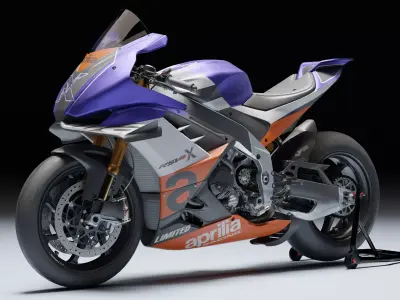 Aprilia RSV4 XTrenta 2022 Low-poly 3D model