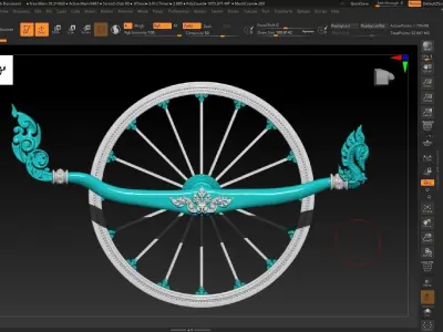 OX Cart Khmer 3D print model