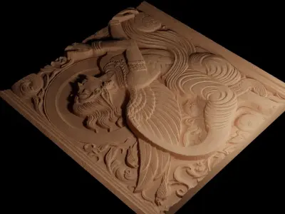 Jinni CNC 3d Print High Relief Sand Casting 3D print model