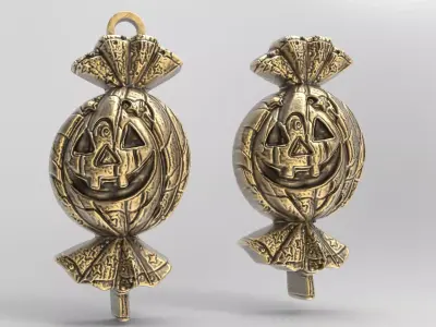 hallowen candy decoration  3D print model