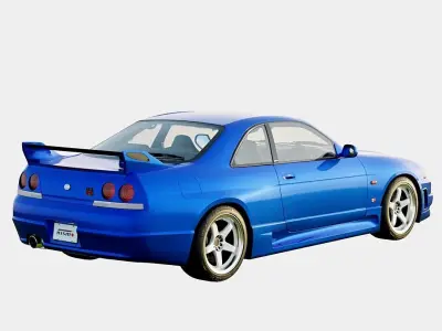 Nissan Skyline GT-R BCNR33 1995 Nismo 400R S Tune Aero Body Kit Low-poly 3D model