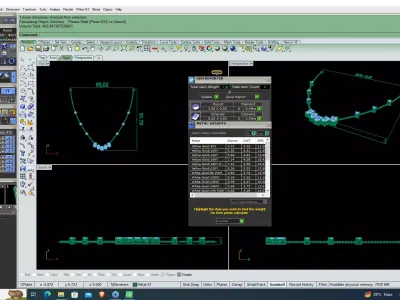 Luxury Emerald Cut Diamond Necklace CAD Design 3DM STL 3D print model