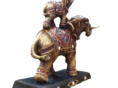 elephant sculpt 3D model