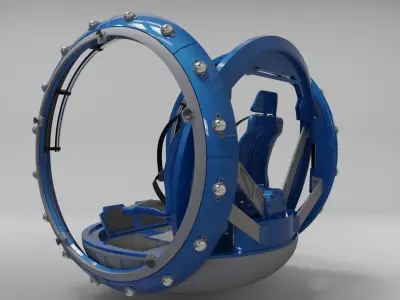 Jurasic Park Gyrosphere 3D Model  3D model