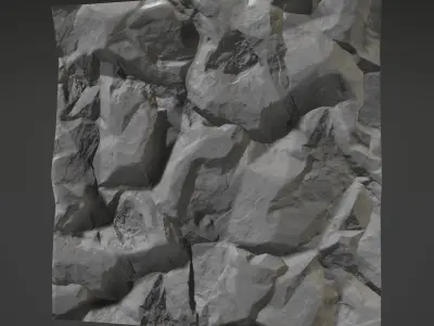 Rocks rock texture Free low-poly 3D model