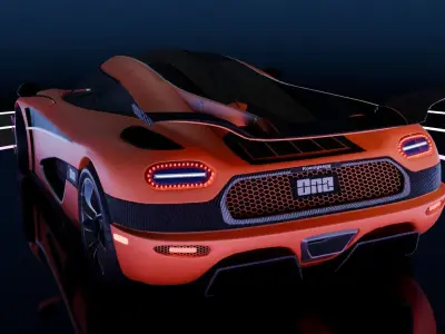Koenigsegg one 3D model 3D model