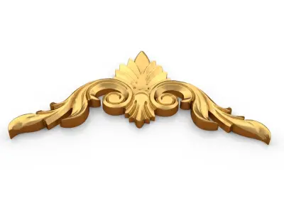Classic carved decor ornament 383 3D model