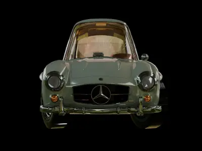 car mercer Low-poly 3D model