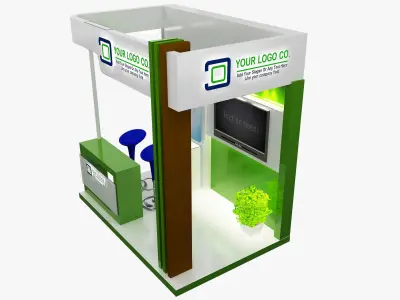 Booth Exhibition Stand a487b  3D model