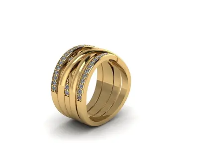 Pandoraa ring Free low-poly 3D model