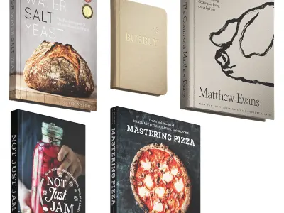 092 Decorative books set 14 Kitchen and Cooking 01 3D model