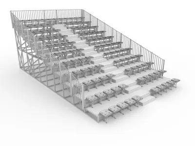 Bleachers 26 3D model