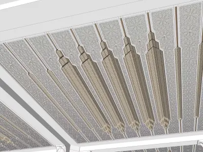 Islamic Ceiling 2 Design 3D model 3D model