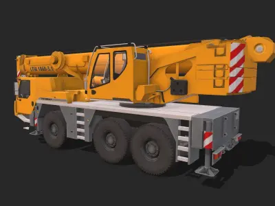 Crane LTM 1060 Low-poly 3D model