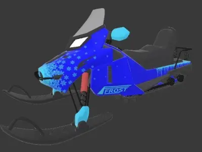 Snowmobile Free 3D model