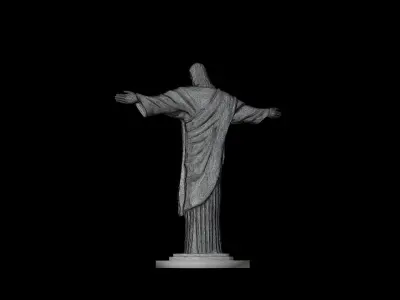 CHRIST THE REDEEMER STATUE 3D model
