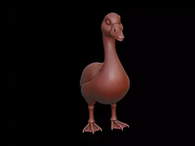 Goose Animal Sculpture 3D print model
