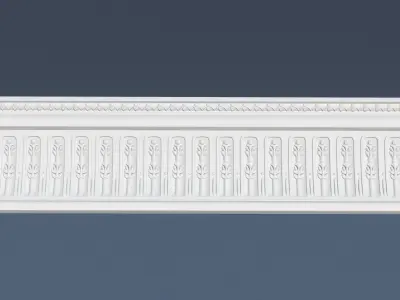 Decorative Crown Molding 3D model 2