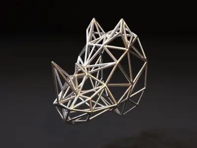 Rhinoceros on the wall 3D print model