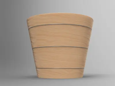 Pula Champagne Cooler Low-poly 3D model