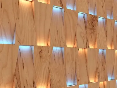 3d Wall Panel light variation 3D model