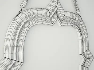 Mirror With Four Points by ZARA HOME 3D model