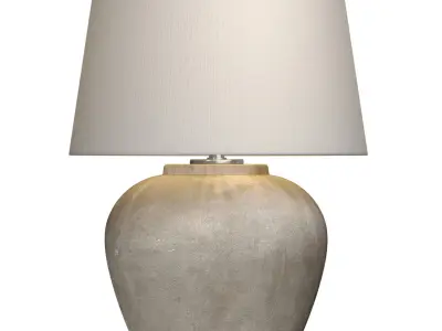 Rustic Nightstand bedside Provence Country European  Table Lamp 3D model