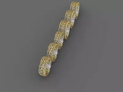 Wedding rings very special 3D model