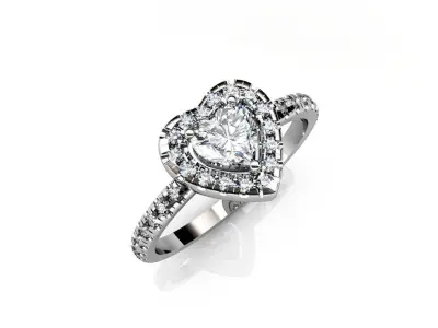 ANILLO CORAZON 3D model