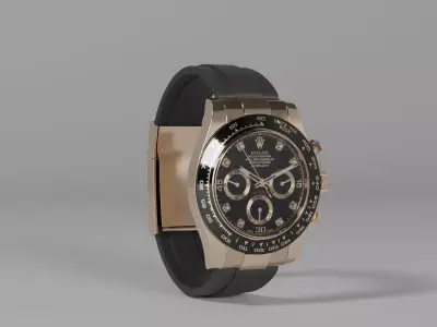 Rolex Daytona Luxury Watch Collection Low-poly 3D model
