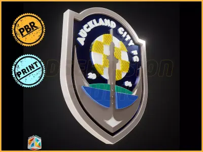 Auckland City logo - Cinematic - 3D print 3D model