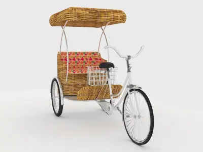 Bike Rickshaw 4 3D model