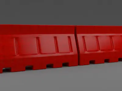 Barriers 2 lego brick 3D model