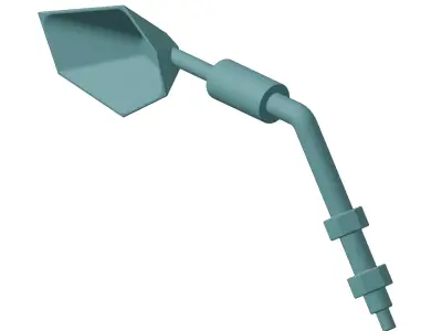 Plastic Motorcycle Mirror Cover Toy 3D model