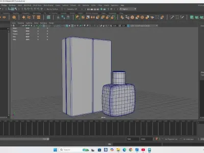 Perfume bottle Low-poly 3D model