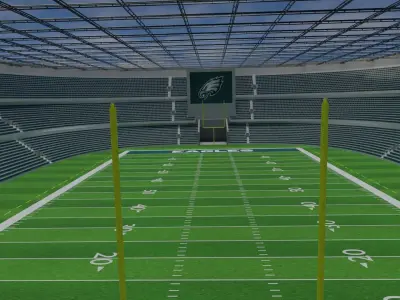 Philadelphia Eagles - American Football Stadium Low-poly 3D model