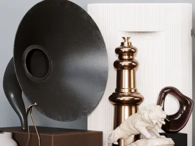 classic decorative set 3D model