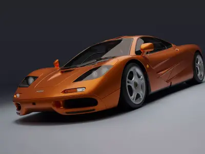 McLaren F1 Low-poly 3D model