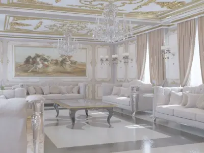 Classic Villa Reception 3D model