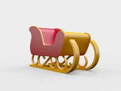 Sledge car 3D model