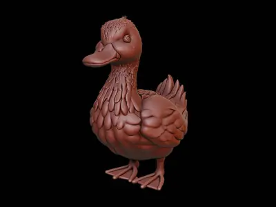 Duck Animal Sculpture 3D print model buy