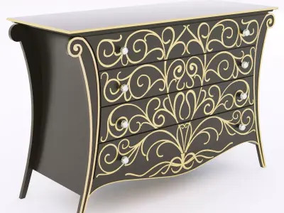 Roberto Ventura W80 chest of drawers 3D model