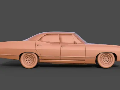 Chevrolet Impala 1967 3D print model