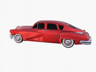 Tucker 48 Red 3D model