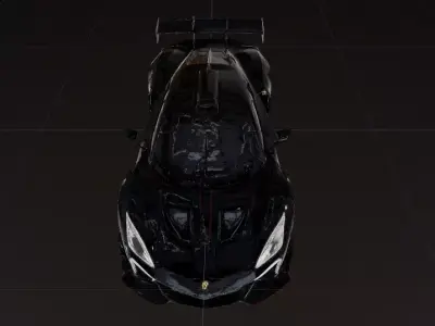 Modern Sports Car - High Quality 3D Model 3D model