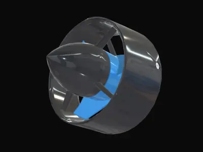 T500-THRUSTER-R1 Low-poly 3D model