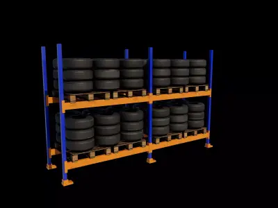  tire storage rack  3D model